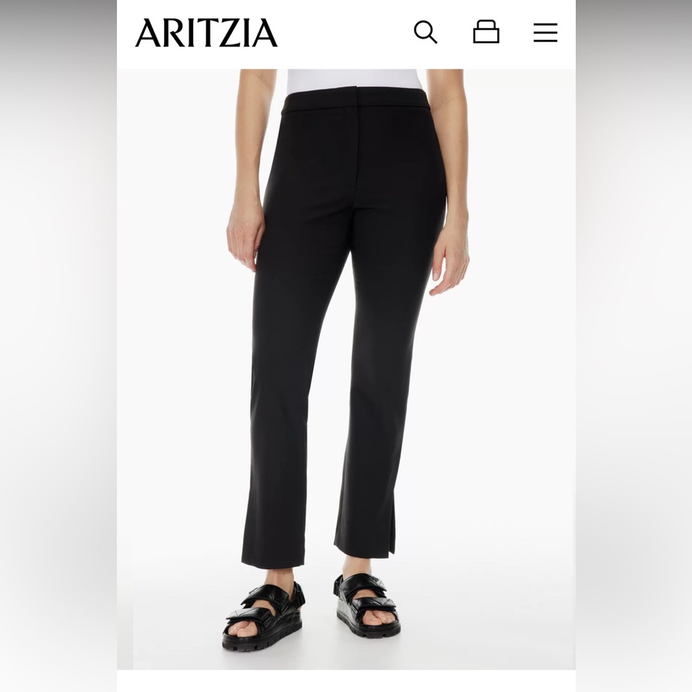 Barley worn Aritzia Babylon Numero Pants in black 00. Great for petite